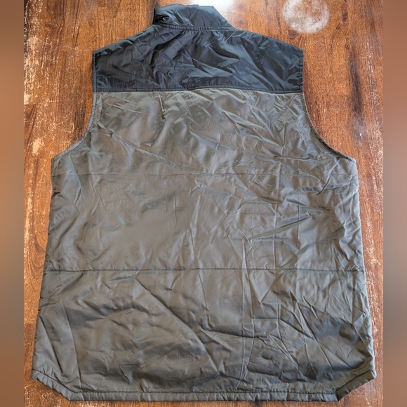 Troll Co Vest Men XL Black Gray Redford Quilted Puffer  Windbreaker - Picture 5 of 5